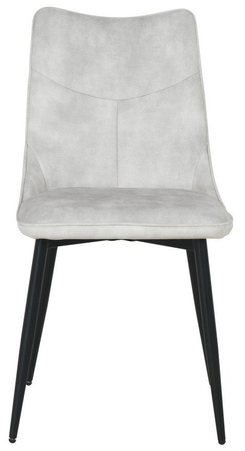 2 krzesła tapicerowane IVY jasnoszare