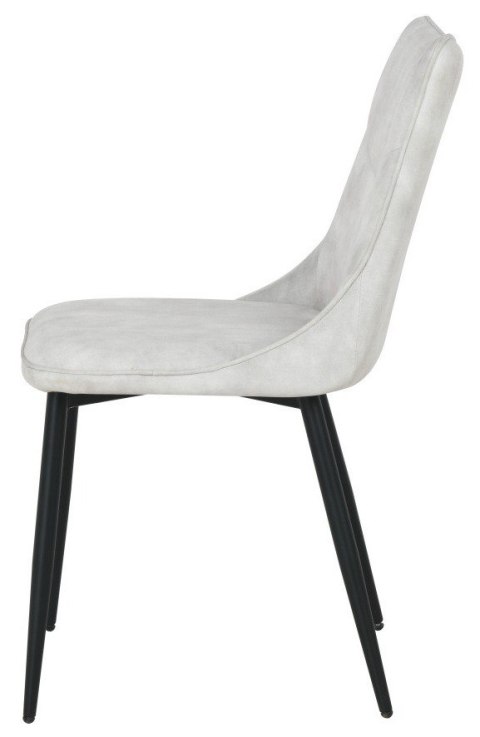 2 krzesła tapicerowane IVY jasnoszare