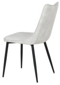 2 krzesła tapicerowane IVY jasnoszare