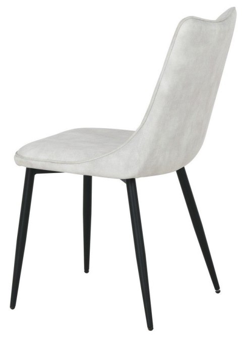 2 krzesła tapicerowane IVY jasnoszare