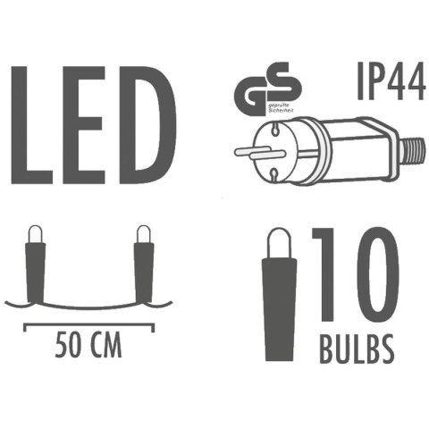 GIRLANDA OGRODOWA PARTY LIGHT 10LED EDISON