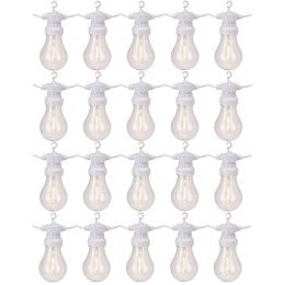 GIRLANDA OGRODOWA PARTY LIGHT 20LED A60 BIAŁY KABEL