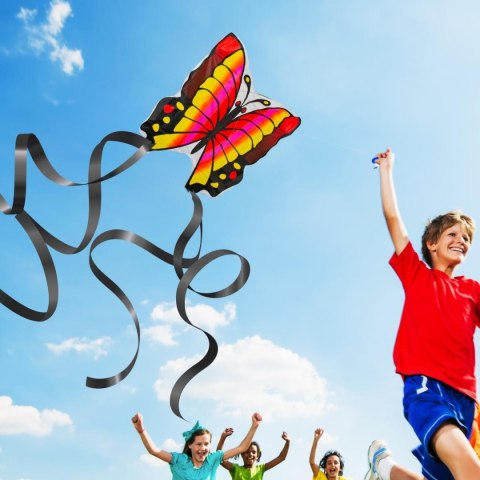 LATAWIEC MOTYL 88x78CM RÓŻOWO ŻÓŁTY ENERO TOYS