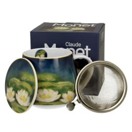 Kubek baryłka z zaparzaczem Monet Nenufars 430 ml