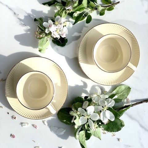 Zestaw 2 filiżanek Ecru Ice Cream 220 ml