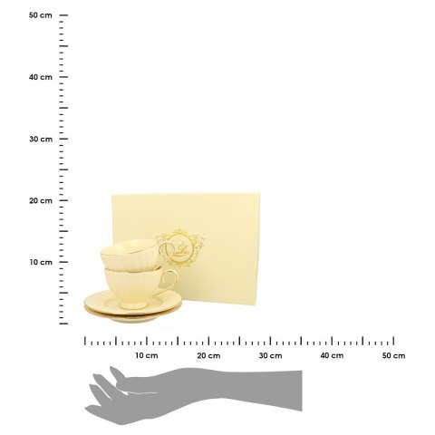 Zestaw 2 filiżanek Ecru Nina 220 ml