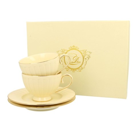 Zestaw 2 filiżanek Ecru Nina 220 ml