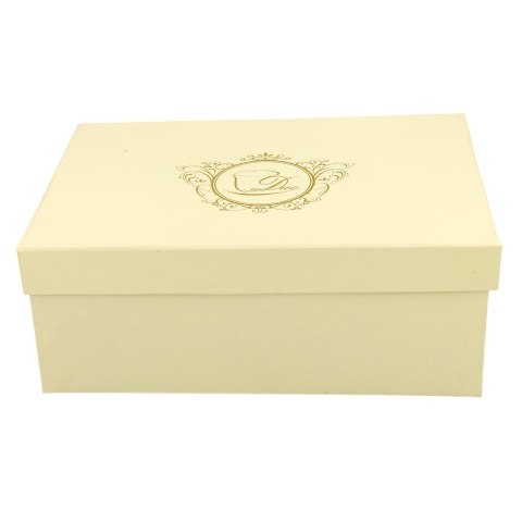 Zestaw 2 filiżanek do espresso Ecru Motylki 125 ml