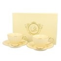 Zestaw 2 filiżanek do espresso Ecru Nina 120 ml