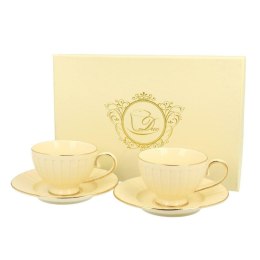 Zestaw 2 filiżanek do espresso Ecru Nina 120 ml