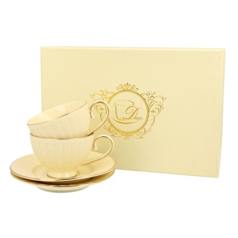 Zestaw 2 filiżanek do espresso Ecru Nina 120 ml