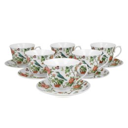 Zestaw 6 filiżanek Crocus Ptaki na Gałęzi 250 ml