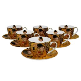 Zestaw 6 filiżanek Klimt Pocałunek 250 ml