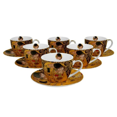 Zestaw 6 filiżanek Klimt Pocałunek 250 ml