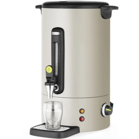 Warnik do wody grzanego wina z kranem tacką ociekową UNIQ 16 l 1650 W - jasnoszary