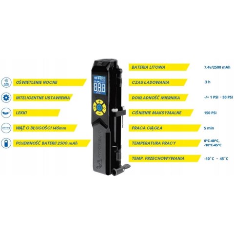 POMPKA KOMPRESOR TURYSTYCZNY NA AKUMULATOR MICHELIN