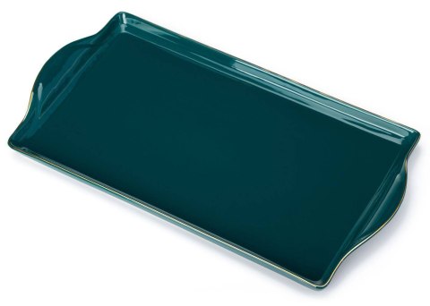 Serwis kawowy Noah Green Gold Kompletwykonany z ceramiki w kolorze zielono-złotym. Zestaw zawiera 4 filiżanki, dzbanek, 4 łyżecz