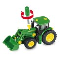 Traktor John Deere do skręcania z 2 przyczepami