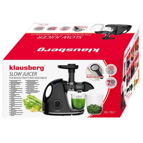 SOKOWIRÓWKA WYCISKARKA WOLNOOBROTOWA KLAUSBERG KB-7861