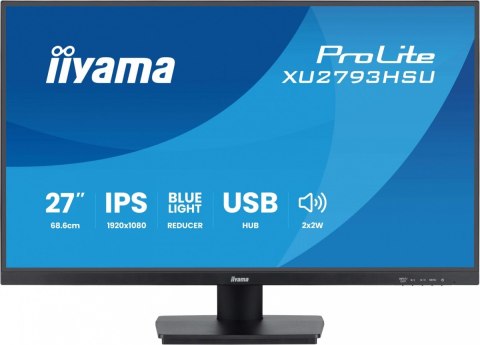 Monitor 27 cali XU2793HSU-B7 IPS.HDMI.DP.2x2W.1ms.100Hz.USBx2.300cd/m2.FlickerFree