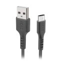 Kabel przewód USB-A - Micro-USB 1m - czarny