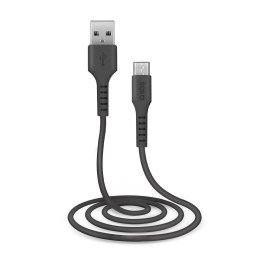 Kabel przewód USB-A - Micro-USB 1m - czarny