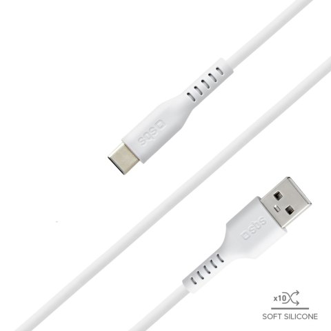 Kabel przewód USB-A - USB-C 1.5m - biały