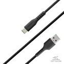 Kabel przewód USB-A - USB-C 1.5m - czarny