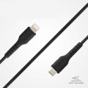 Kabel przewód USB-C - iPhone Lightning 1m - czarny
