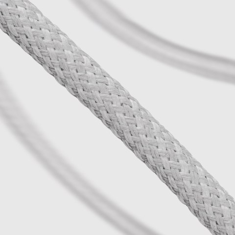 Kabel przewód w oplocie USB-C 60W 1.5m - szary