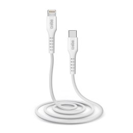 Kabel przewód z certyfikatem MFi USB-C - iPhone Lightning 1m - biały