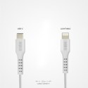 Kabel przewód z certyfikatem MFi USB-C - iPhone Lightning 1m - biały