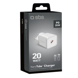 Ładowarka sieciowa GaN z Power Delivery 20W - biała