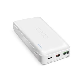 Powerbank 20000 mAh PD MicroUSB USB-C USB-A 20W - biały