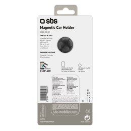 Uchwyt samochodowy magnetyczny do smartfona śr. 33 mm na kratkę nawiewu - czarny