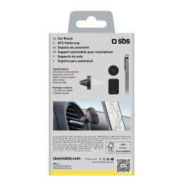 Uchwyt samochodowy magnetyczny do smartfona śr. 40 mm na kratkę nawiewu - czarny