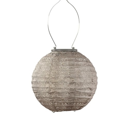 Lampion solarny Round 20 Light Taupe