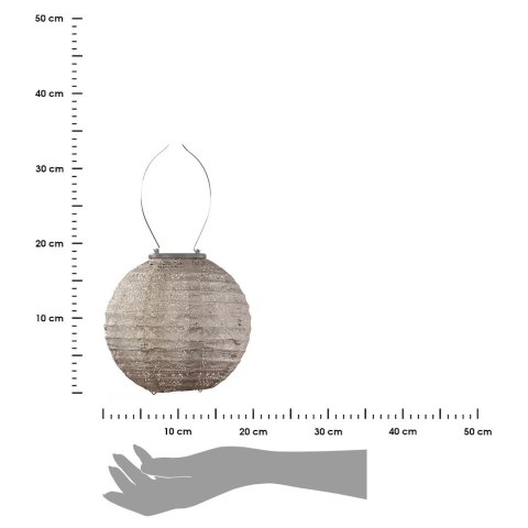 Lampion solarny Round 20 Light Taupe