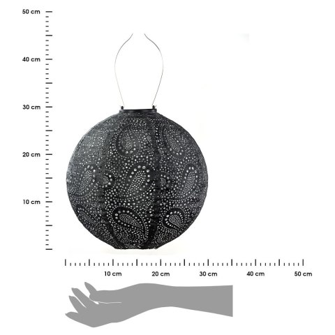 Lampion solarny Round 30 Dark Grey
