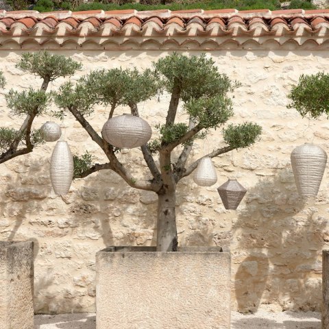 Lampion solarny Tulip 20 Light Taupe