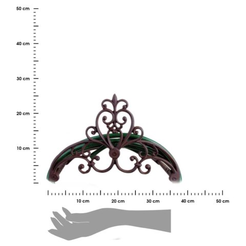 Żeliwny uchwyt na wąż ogrodowy