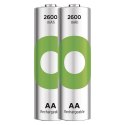 Akumulatorki R6/AA Ni-MH 2600mAh blister 2szt. GP RECYKO