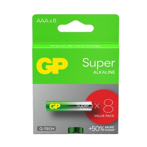Baterie alkaliczne LR03/AAA SUPER 8 sztuk (G-TECH)