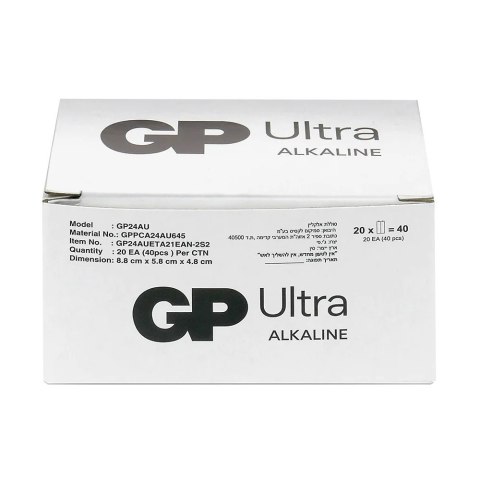 Baterie alkaliczne LR03/AAA GP ULTRA 40szt. (G-TECH)
