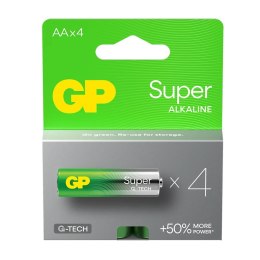 Baterie alkaliczne LR6/AA GP SUPER 4szt. (G-TECH)