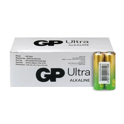 Baterie alkaliczne LR6/AA GP ULTRA 40szt. (G-TECH)