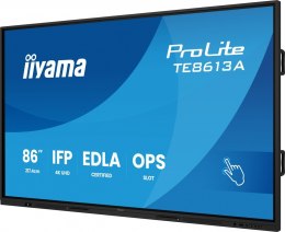 Monitor 86 cali TE8613A-B1AG INFRARED,40pkt,IPS,4K,7H,450cd/m2, WiFi,USB, ANDROID 14, Google EDLA,2x20W, UCHWYT CIENNY