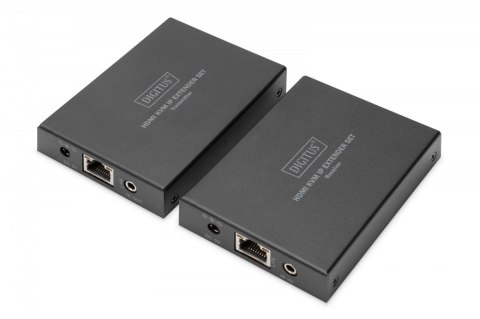 Przedłużacz / Extender KVM HDMI+USB 150m po kat.5e UTP/IP 1080p FHD 60Hz audio (zestaw)