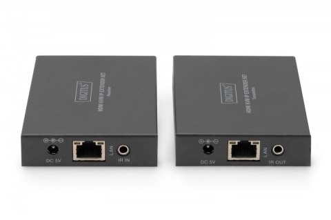 Przedłużacz / Extender KVM HDMI+USB 150m po kat.5e UTP/IP 1080p FHD 60Hz audio (zestaw)