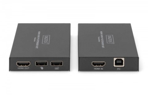 Przedłużacz / Extender KVM HDMI+USB 150m po kat.5e UTP/IP 1080p FHD 60Hz audio (zestaw)